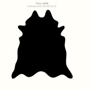 Full Leather Bull Hide natural decor